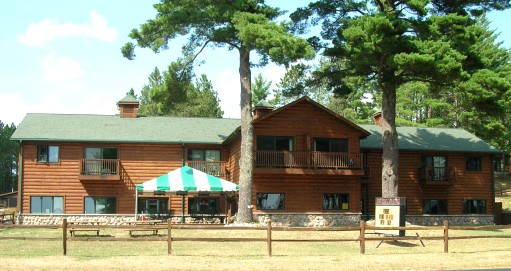 St. Germain Wisconsin vacation cabin and lodging rentals and restaurant at Fibbers Resort and Restaurant Wisconsin family vacations.